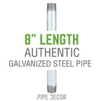 3/4 in. x 8 in. Galvanized Steel Nipple