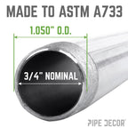 3/4 in. x 8 in. Galvanized Steel Nipple