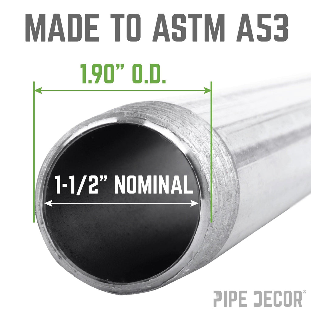 1 1/2 in. x 60 in. Galvanized Pipe