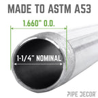 1 1/4 in. x 72 in. Galvanized Pipe