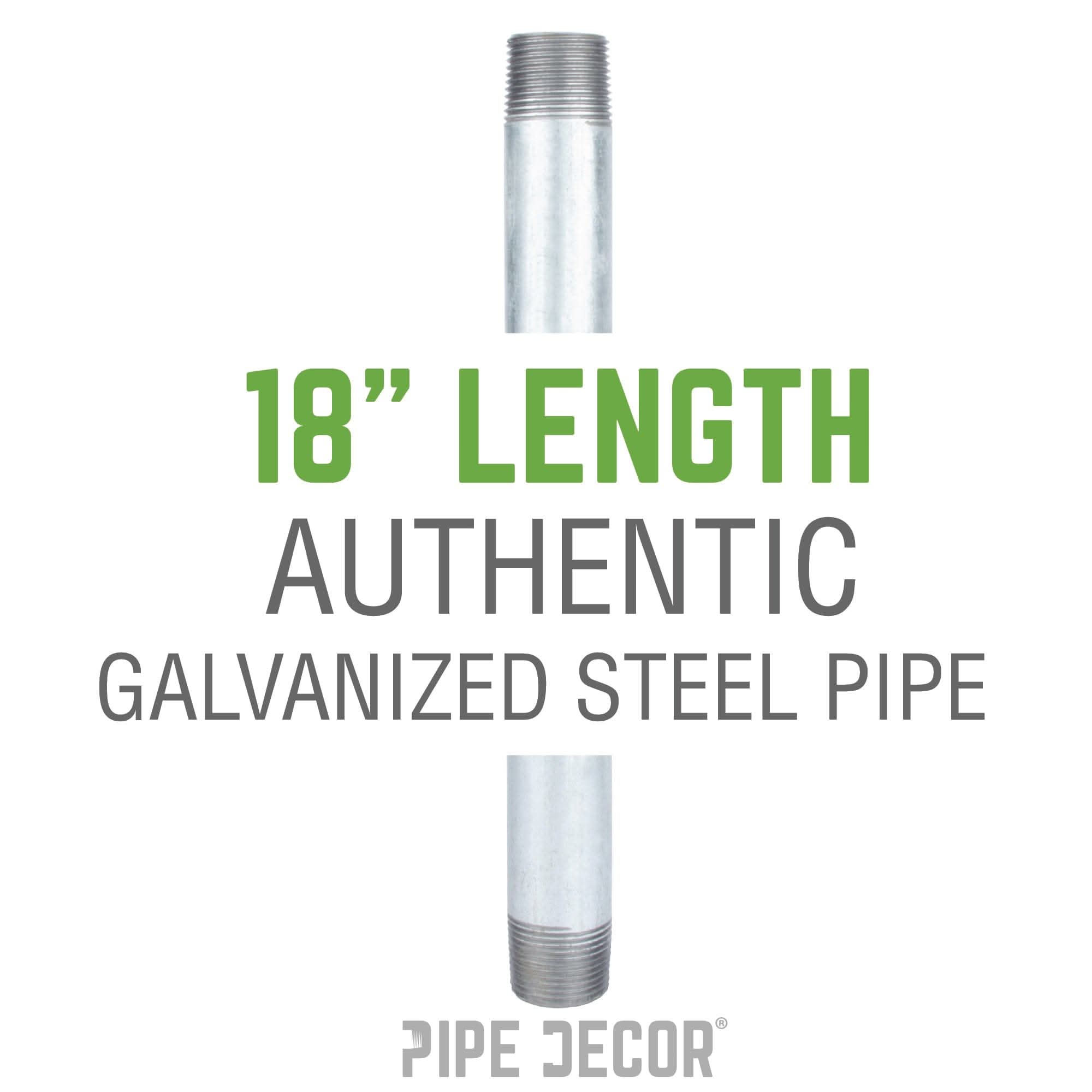1/2 in. x 18 in. Galvanized Steel Pipe