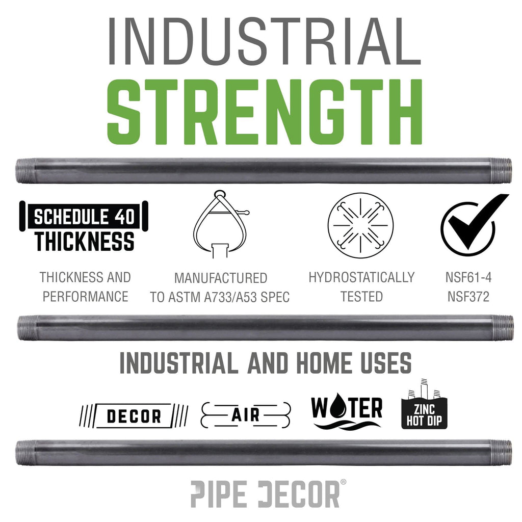 3/4 in. x 14 in. Galvanized Steel Pipe