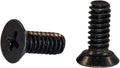1/4-20 x 1/2 Phillips Flat 82 Undercut Machine Screw Black Zinc Plated (5,000)