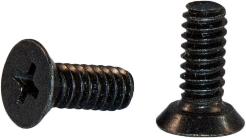8-32 x 1/4 Phillips Flat 82 Undercut Machine Screw Black Zinc Plated (10,000)