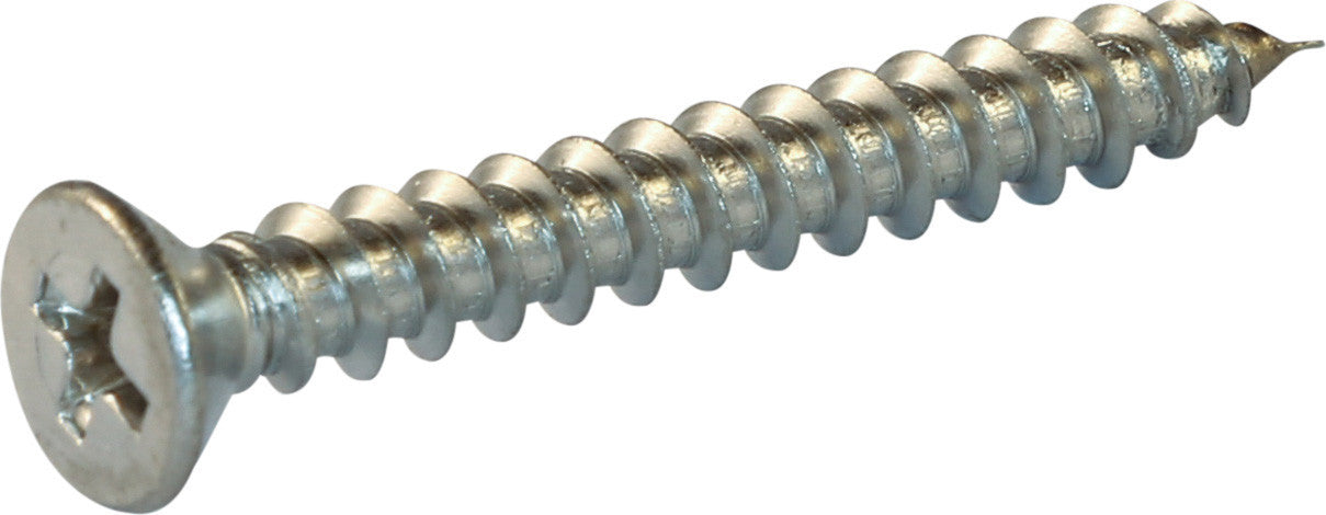 14 x 1 Phillips Flat Sheet Metal Screw 18-8 (A2) Stainless Steel