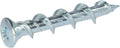 1/4 x 1 1/4 Phillips Oval Wall-Dog™ Light Duty Anchors Zinc Plated - Carton (1000)