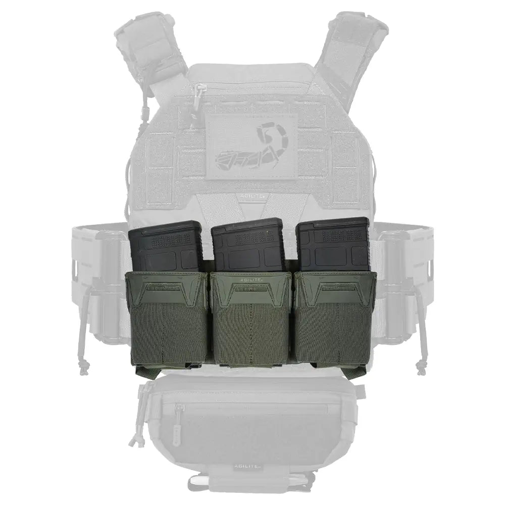Agilite Pincer Placard .308 Triple Magazine Pouch - For .308 / 7.62x51 & 6.8×51