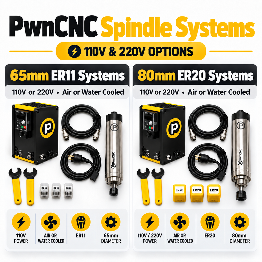 PwnCNC Spindle System – 110V & 220V