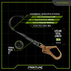 Frontline RPW20R Web Single Leg 20' SRL with Steel Rebar Hook End