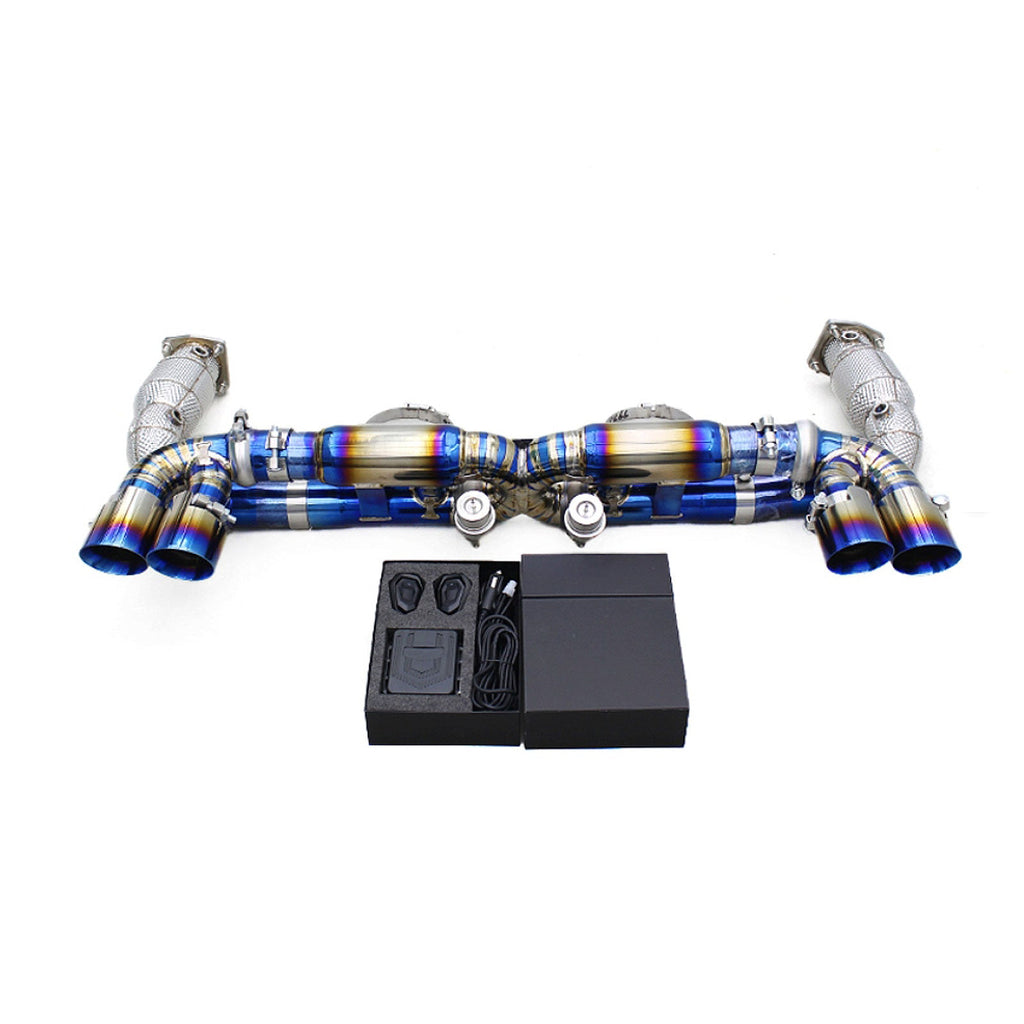 Titanium Exhaust System 200 Cell Downpipe for Porsche 911 997.1 Turbo 3.6T 2004–2007