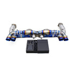 Titanium Exhaust System 200 Cell Downpipe for Porsche 911 997.1 Turbo 3.6T 2004–2007