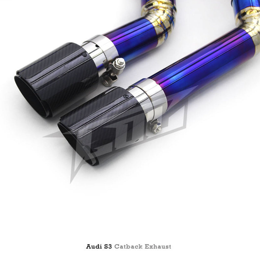 Titanium Valved Catback Exhaust System for Audi S3 2.0T