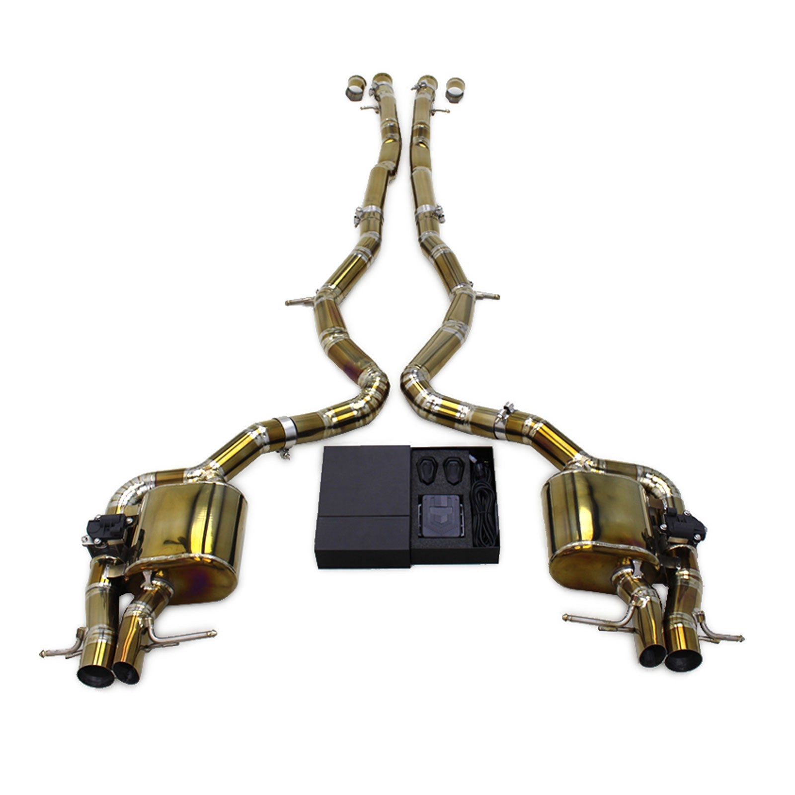 Titanium Valved Catback Exhaust System for Mercedes Benz S65 AMG W222 V12 6.0L