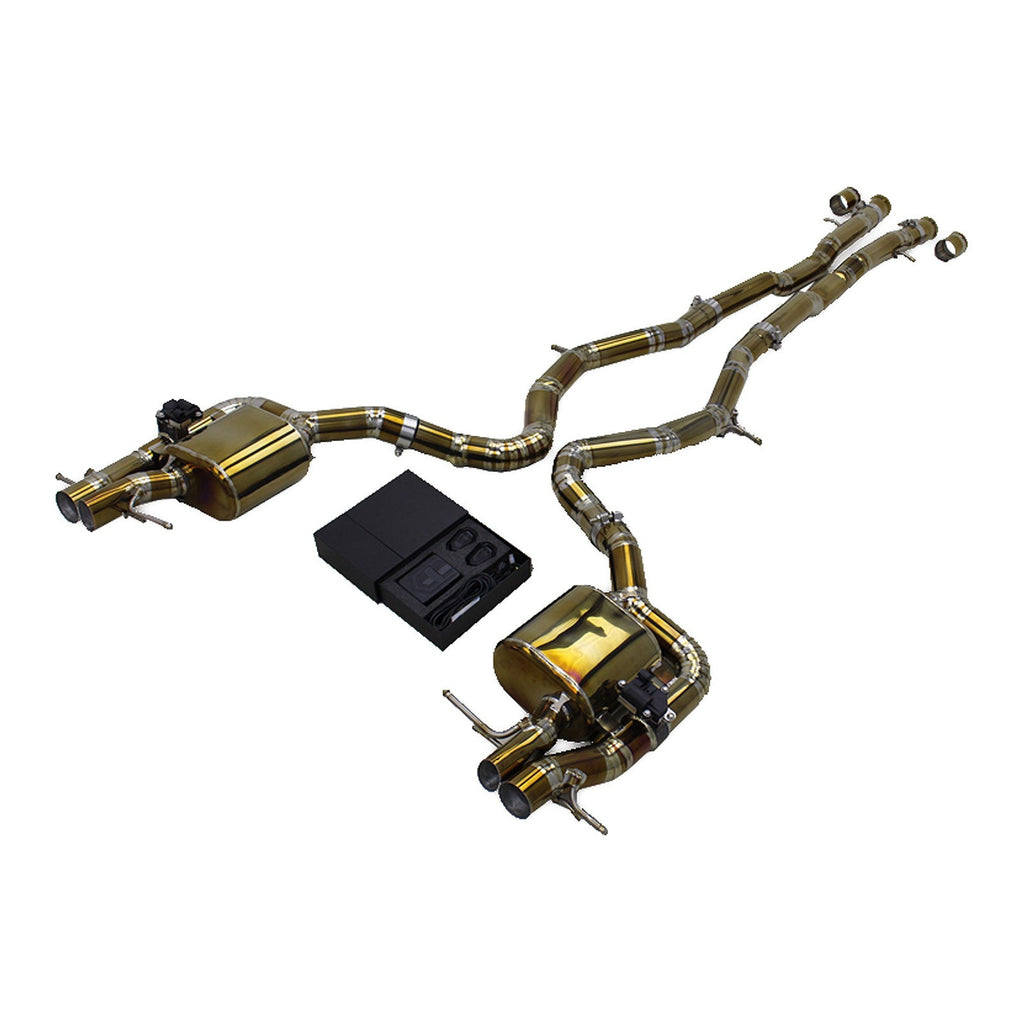 Titanium Valved Catback Exhaust System for Mercedes Benz S65 AMG W222 V12 6.0L