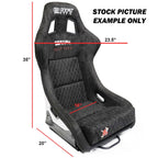 Purple Bull Boost Adjustable Racing Lowered Ultra Max Bucket Seat with Slider Rails