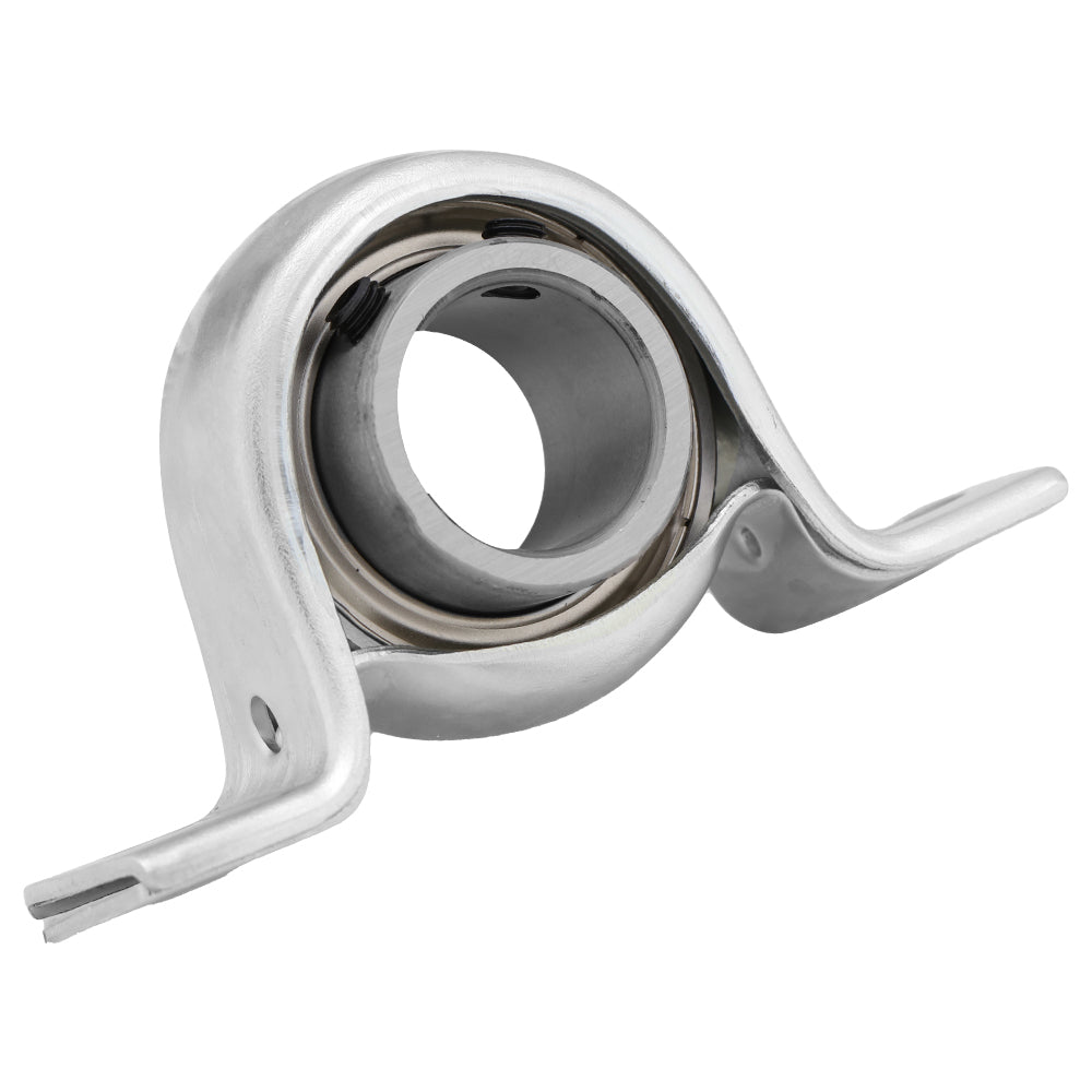 SBPP205-15, Pressed Steel Pillow Block, 0.938" Bore, with locking set screw for reliable operation.