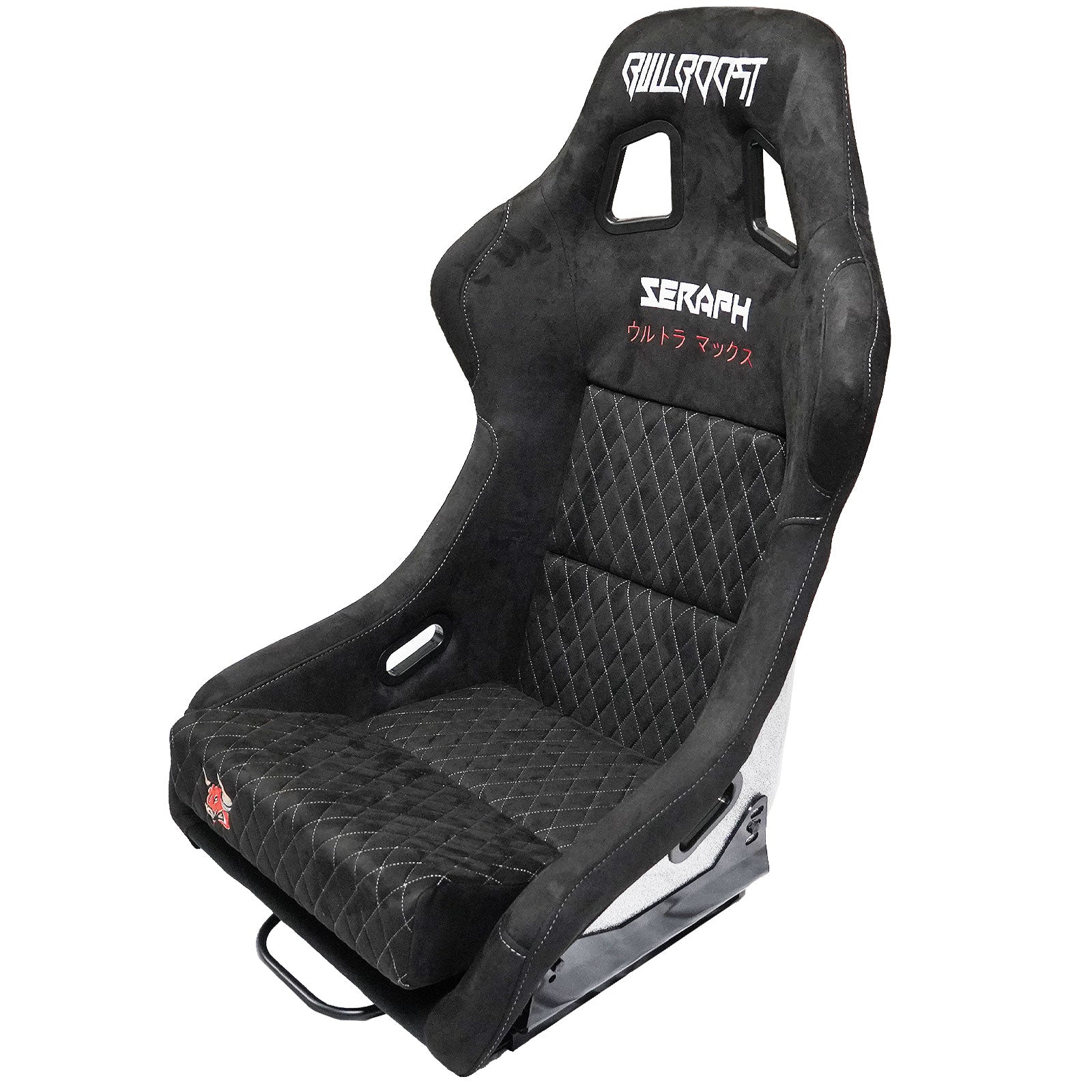 Bull Boost Adjustable Racing Lowered Ultra Max Bucket Seat with Slider Rails