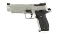 Sig Sauer P226 X-FIVE |  Single Action Only |  Semi-automatic |  Metal Frame Pistol |  Full Size |  9MM |  5" Barrel |  Stainless Steel Frame |  Hogue G10 Piranha Grips with Alloy Magwell |  Fully Adjustable AX3 Trigger |  10 Rounds |  3 Magazines