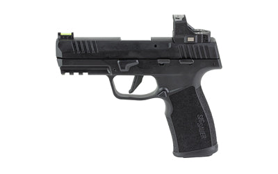 Sig Sauer P322 |  Semi-automatic |  Single Action Only |  Polymer Frame Pistol |  Full Size |  22 LR |  4" Threaded Barrel with 1/2X28 Adapter |  Anodized Finish |  Black |  Adjustable Fiber Optic Sights |  Optic Ready |  ROMEO RS Compact |  20 Rounds |