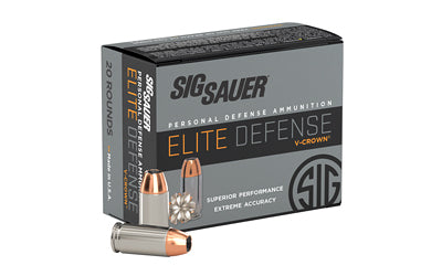 Sig Sauer Elite Performance V-Crown |  10MM |  200 Grain |  Jacketed Hollow Point |  20 Round Box
