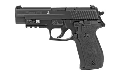 Sig Sauer P226 |  MK-25 |  Double Action/Single Action |  Semi-automatic |  Metal Frame Pistol |  Full Size |  9MM |  4.4" Barrel |  Alloy |  Nitron Finish |  Black |  Polymer Grips |  SIGLITE Night Sights |  Decocker |  10 Rounds |  Phosphate components