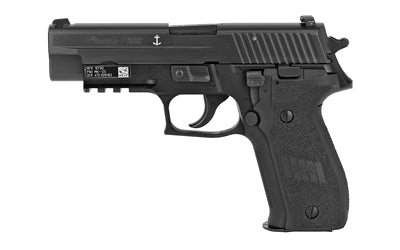 Sig Sauer P226 |   |  Double Action/Single Action |  Semi-automatic |  Metal Frame Pistol |  Full Size |  9MM |  4.4" Barrel |  Alloy |  Nitron Finish |  Black |  Polymer Grips |  SIGLITE Night Sights |  Decocker |  15 Rounds |  Phosphate components |  En