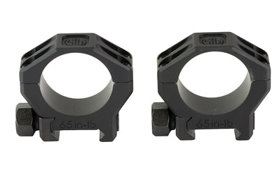 Sig Sauer ALPHA6 |  Scope Ring Set |  30mm Low |  .85" Height |  Anodized Finish |  Black |  Fits Picatinny
