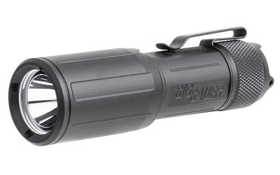 Sig Sauer FOXTROT-EDC Compact |  Flashlight |  1350 Lumens |  Includes Clip and Two Tailcaps |  Rechargeable |  Matte Finish |  Black