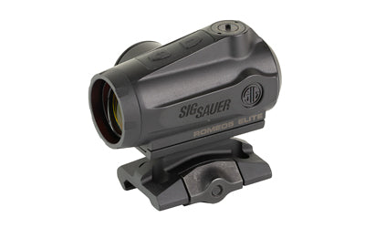 Sig Sauer ROMEO5 GEN II ELITE |  Red Dot |  1X20mm |  Quad Ballistic Circle Dot 2.0 Reticle |  2 MOA Dot with 65 MOA Circle and Ballistic Holdover Points |  Includes 1.41" Absolute Co-Witness Mount |  Fits Picatinny |  Matte Finish |  Black