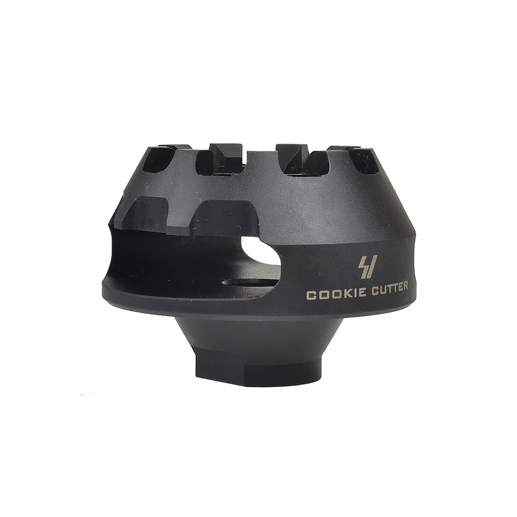 Cookie Cutter Muzzle Brake - Single Chamber Design to Eliminate Recoil Force - For AR/ AK pistols
