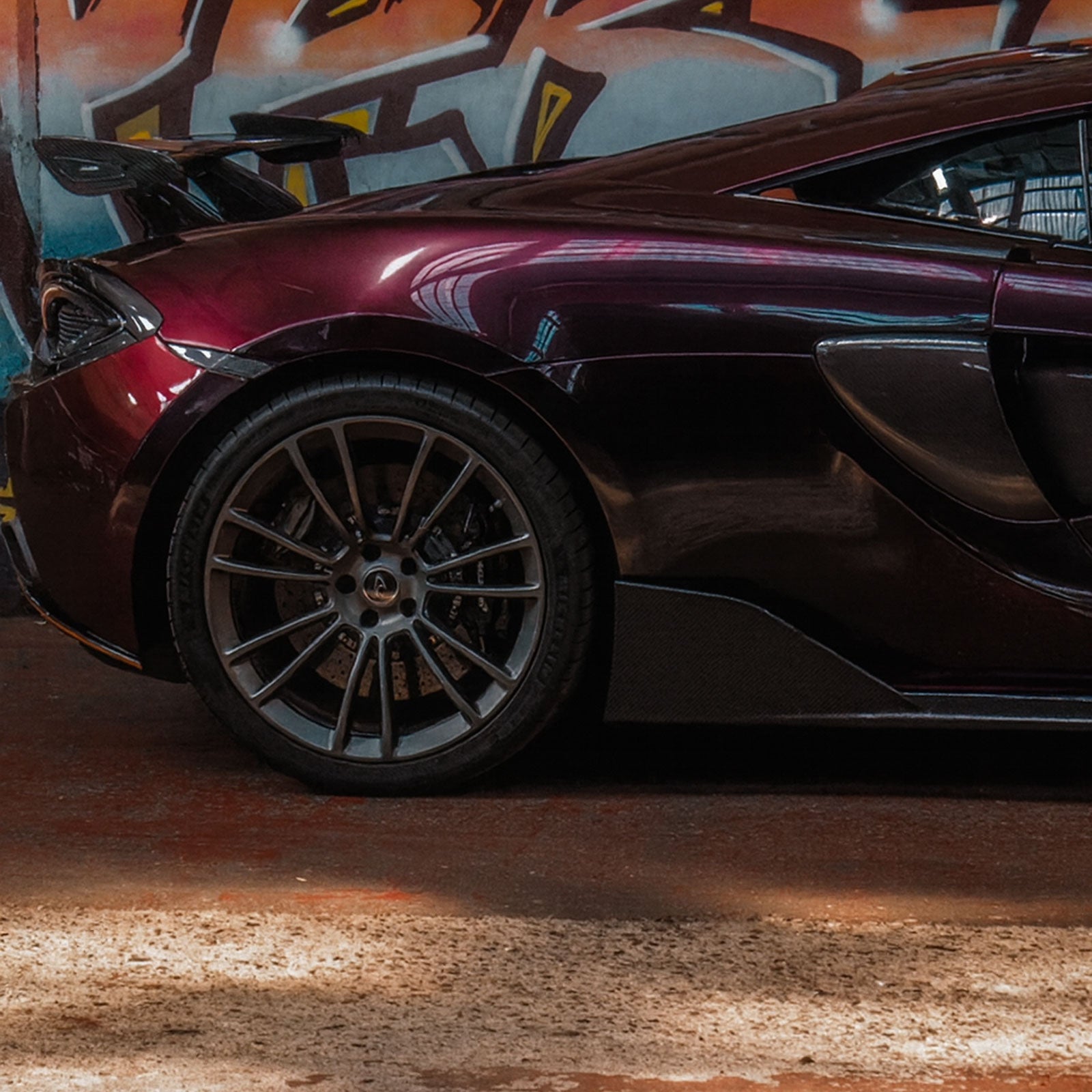600LT Style Carbon Fiber Side Skirts for McLaren 570S 570GT