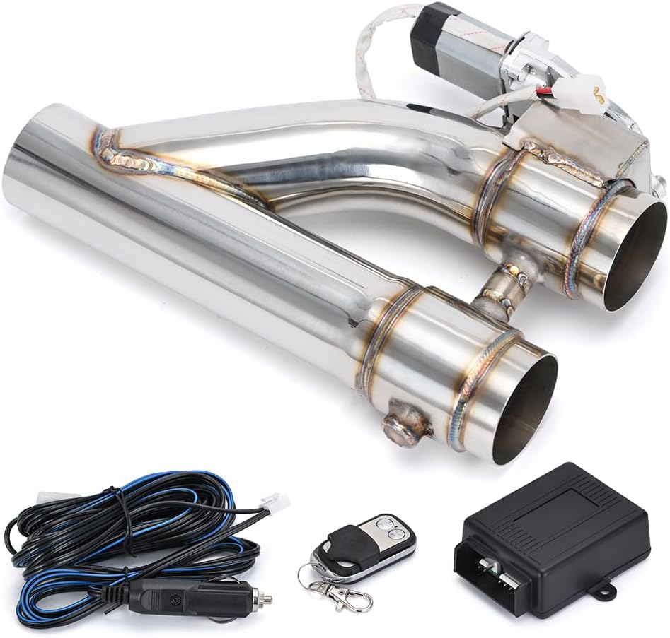 Universal 3 Inch Stainless Steel Exhaust Valve Pipe Kit