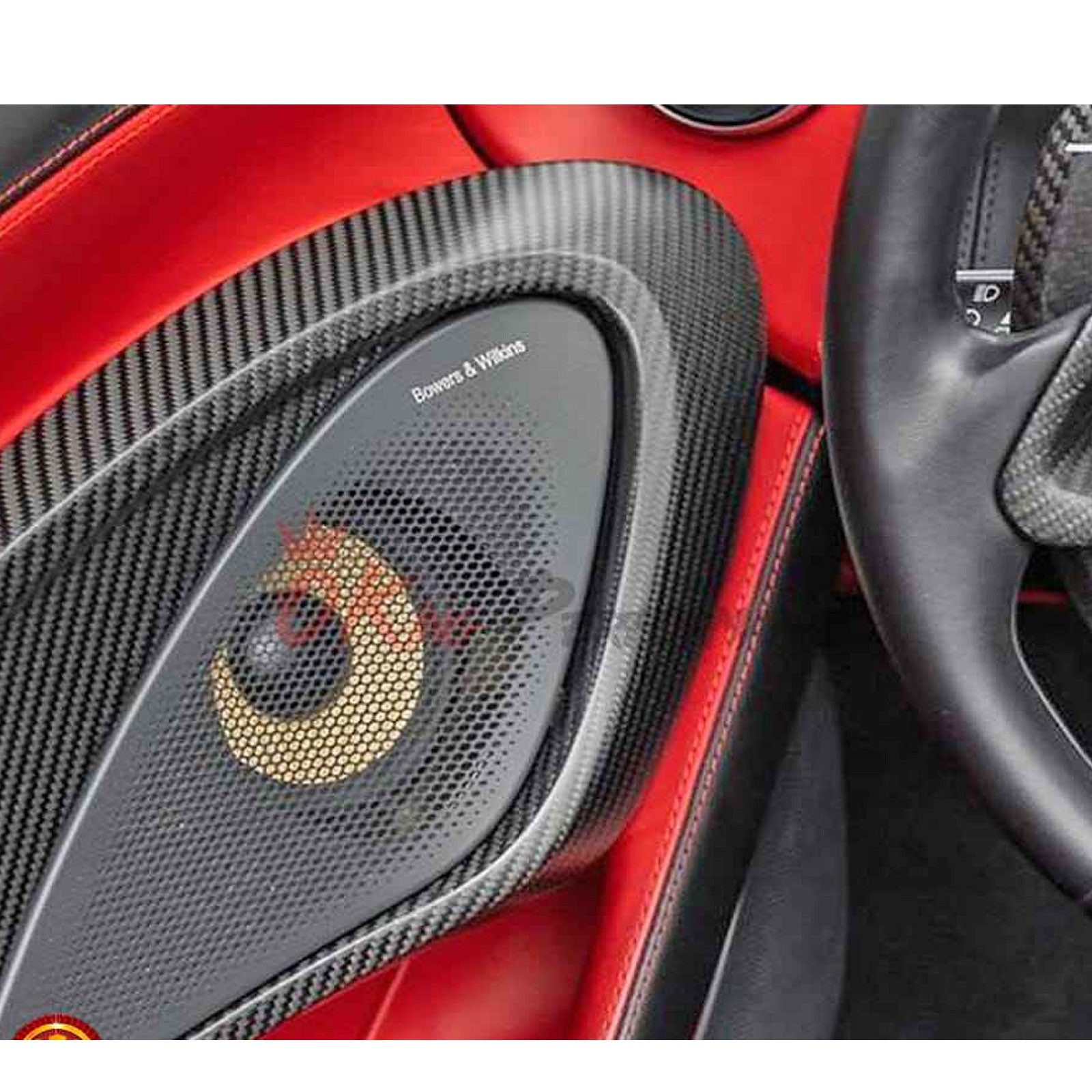 Dry Carbon Fiber Inner Door Trim Interior Kit for McLaren GT