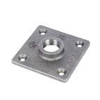 3/4 in. Black Square Floor Flange