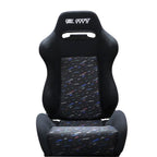 Bull Boost Adjustable Racing Lowered Ultra Max Bucket Seat w/ Seat Rails