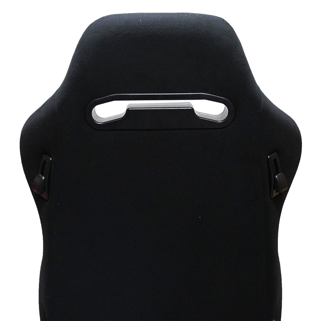 Adjustable Black Luxury Racing Lowered SR3 CONFETTI Style Velvet Seat w/ Sliders