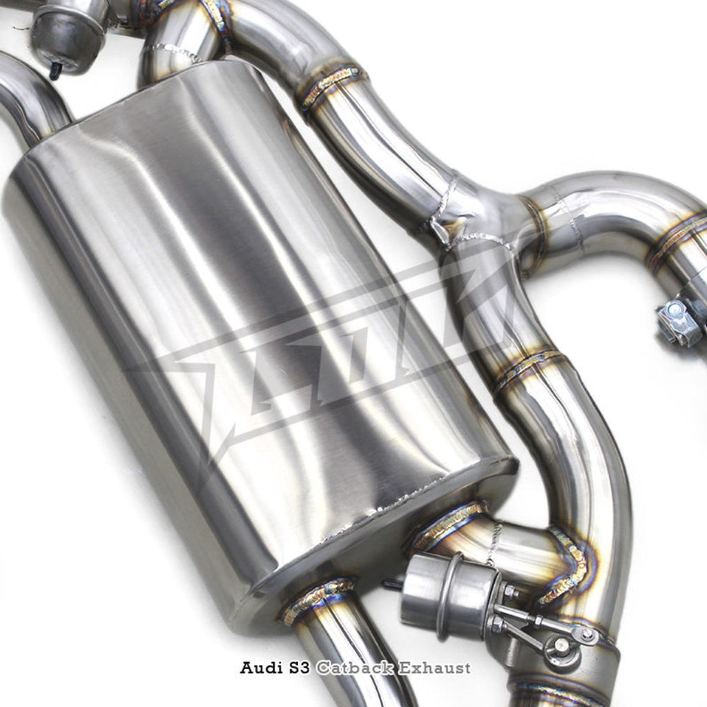 Stainless Valved Catback Exhaust System for Audi A3 1.4T 1.8T 2.0T