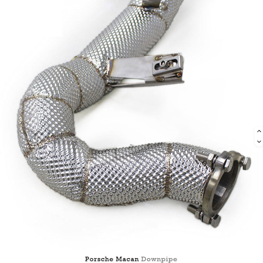 Straight Free Flow Stainless Steel Down Pipes for Porsche Macan Turbo GTS 3.6T