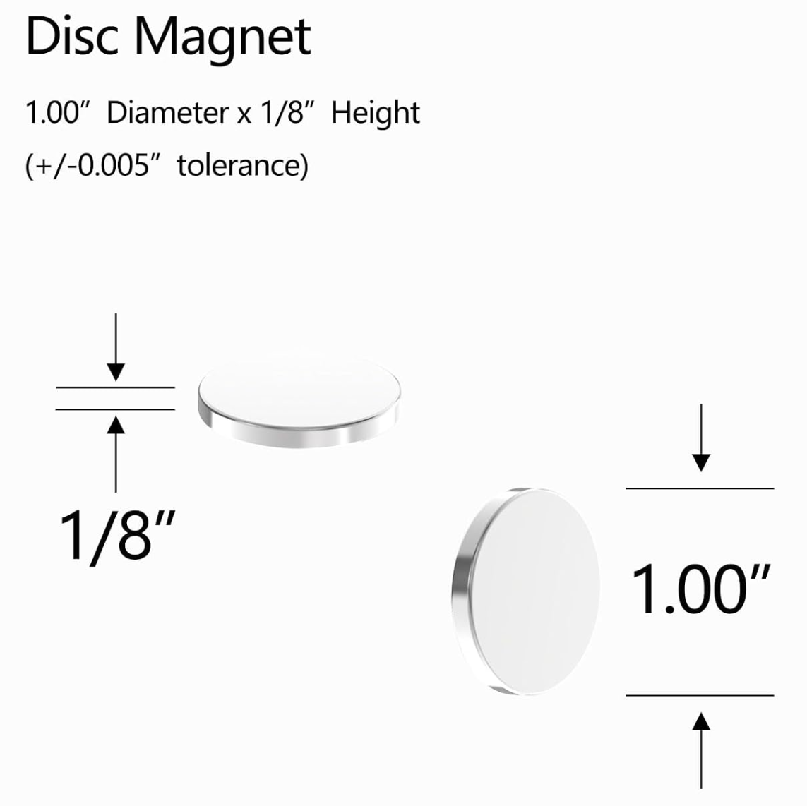 Neodymium Disc Magnets – 25.4mm x 3.175mm, 16-Pack