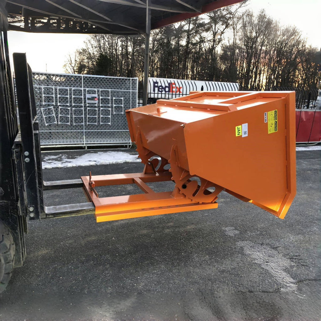 Greatbear Self Dumping Forklift Hopper - 1.5 Cubic Yard Capacity