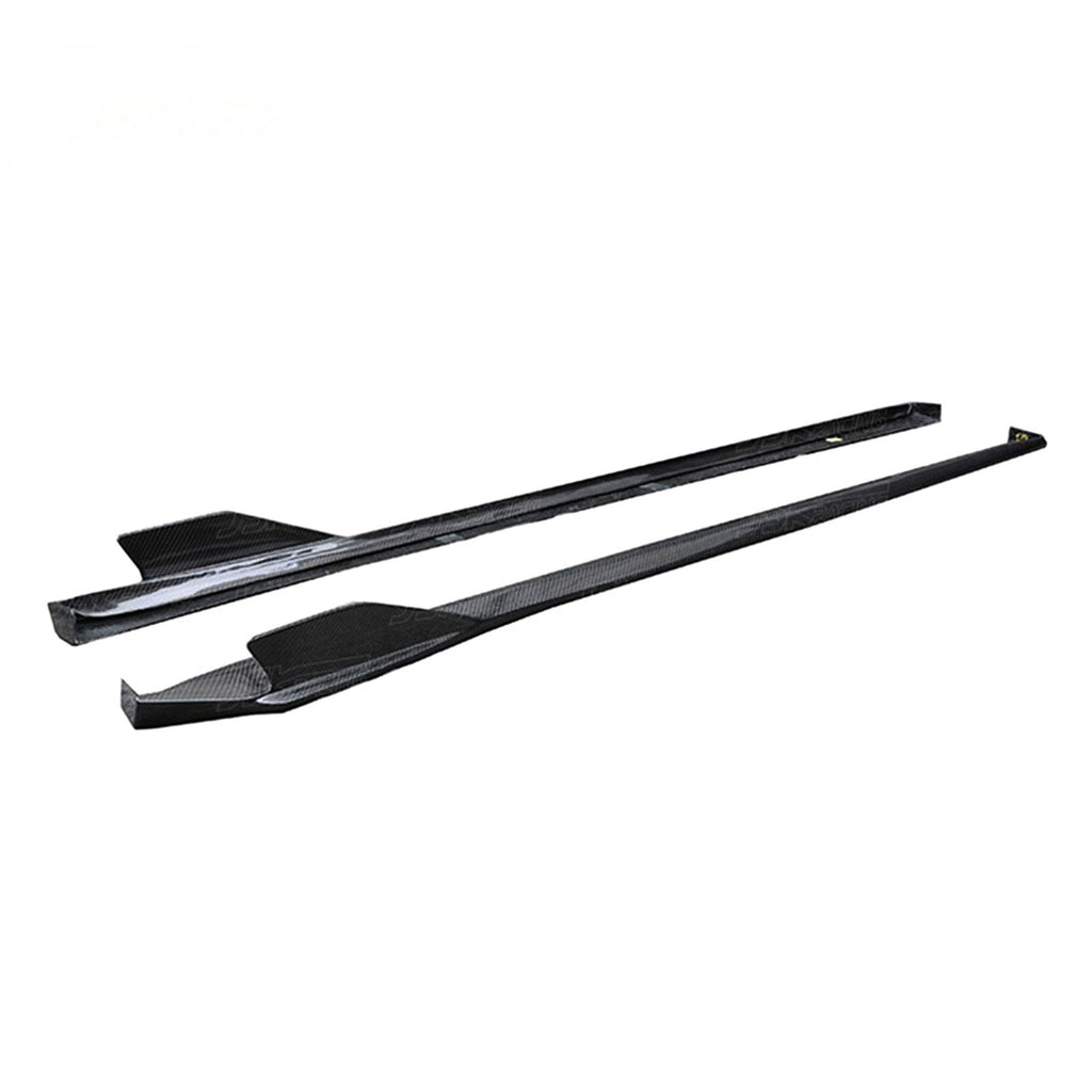 Carbon Fiber Side Skirts Extensions for Porsche Cayman 718 16-19