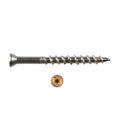 #7 x 2 1/4 Simpson Trim-Head Deck-Drive™ DWP Wood Screws - 6-Lobe Drive 316 Stainless Steel Tan 03 (T20) - Box (1750)
