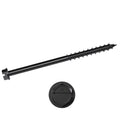 1/4 x 1 1/4 Simpson Hex Head Titen Turbo™ Concrete and Masonry Screw Anchor Zinc Plated w/ Ceramic Coat Black (4/16 in. Hex) - Box (100)