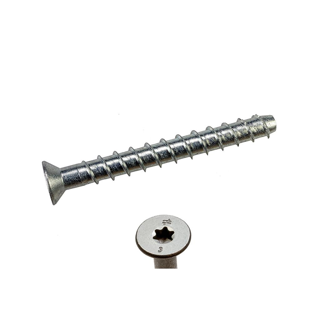 3/8 x 4 Simpson Titen HD® Countersunk Head Style Heavy-Duty Screw Anchor Zinc Plated Carbon Steel - Box (50)