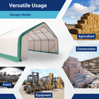 W20'xL20'xH12' Single Truss Storage Shelter