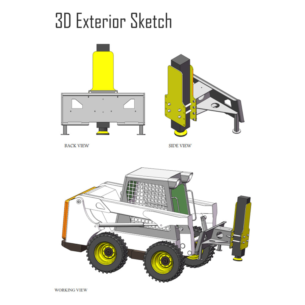 Greatbear Skid Steer Post Driver