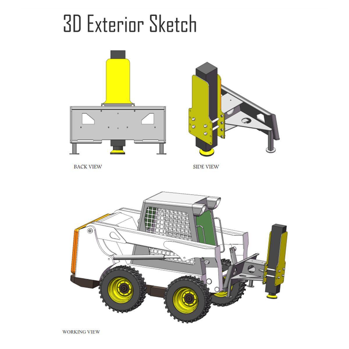 Greatbear Skid Steer Post Driver