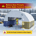 60'x40'x15' Double Truss Container Canopy Shelter