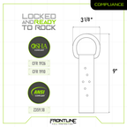 Frontline ROSU01SS Stainless Steel Permanent Use Roof Anchor