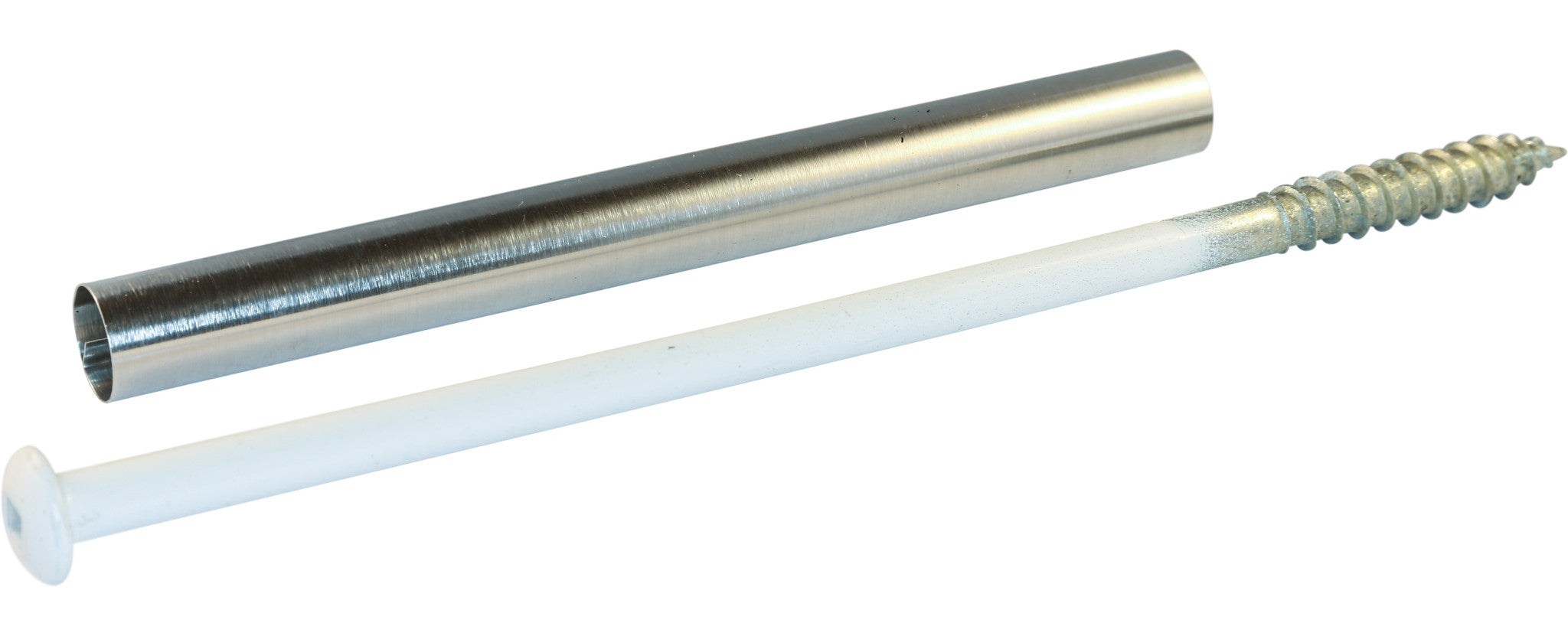 5/16 x 7 Square Pan Gutter Screw White (10)